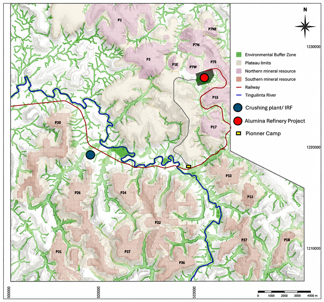 Location map of Nimba Mining Company Alumina Refinery Project